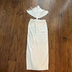 Princess Polly White cut out midi dress